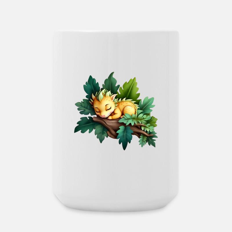 Sleeping Wood dragon 2024 - Large Mug 440 ml - white