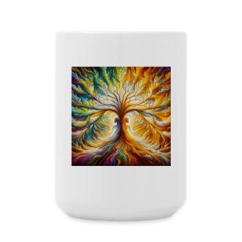 Heart Tree - Large Mug 440 ml - white - Front