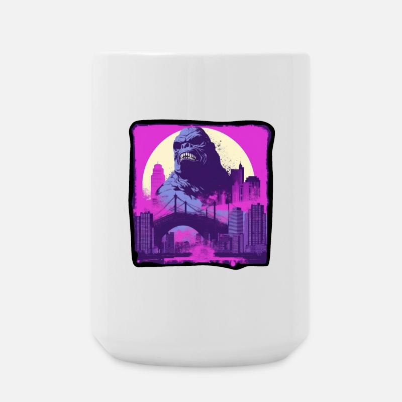 Gorilla 05 - Large Mug 440 ml - white
