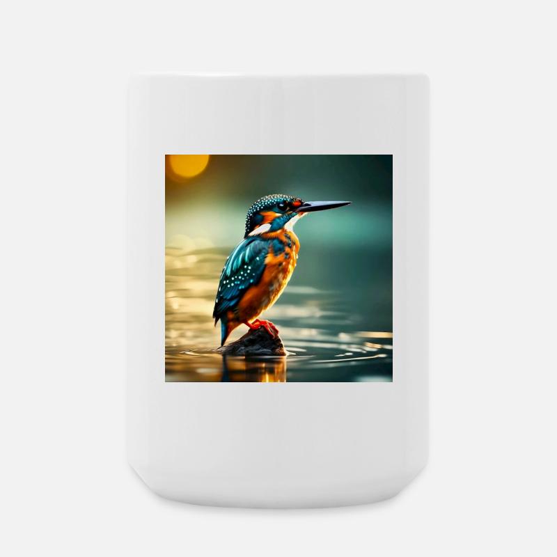 Eisvogel - Große Tasse 440 ml - Weiß