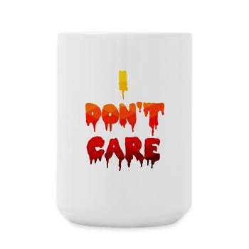 I don't care about the statement - Large Mug 440 ml - white - Front