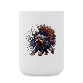 Yorkshire Terrier Punk - Large Mug 440 ml - white - Front