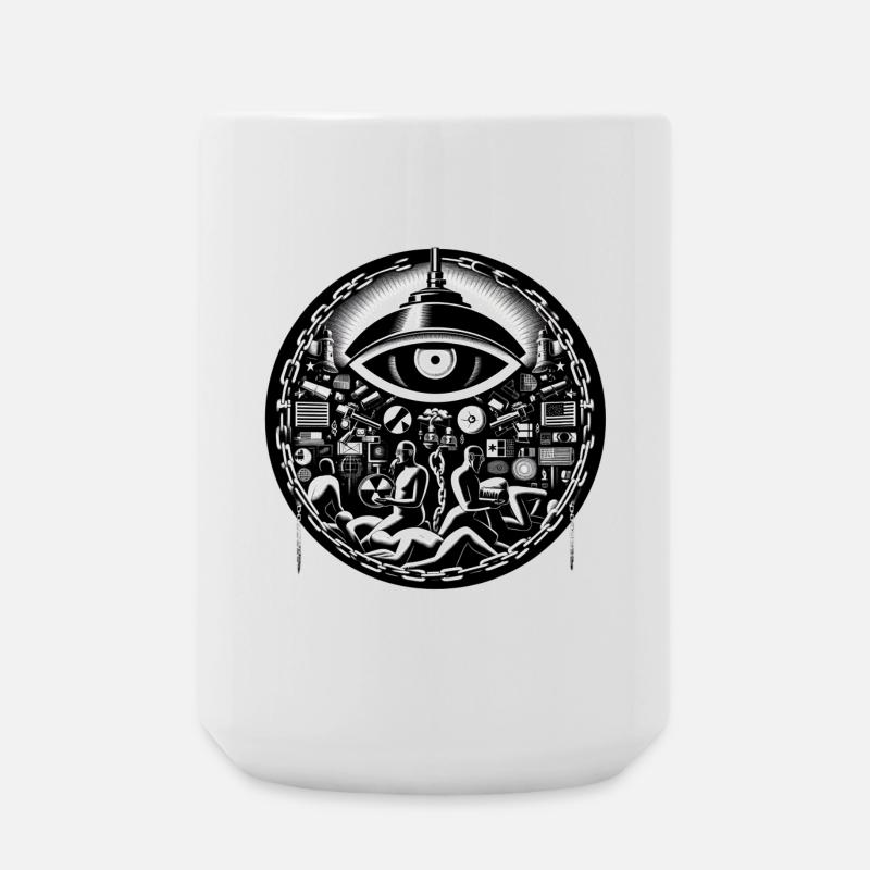 Eye tech - Large Mug 440 ml - white