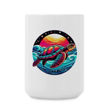 Sea turtle - Large Mug 440 ml - white - Front