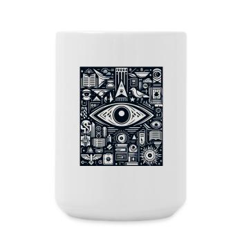 EyeTech - Große Tasse 440 ml - Weiß - Vorne