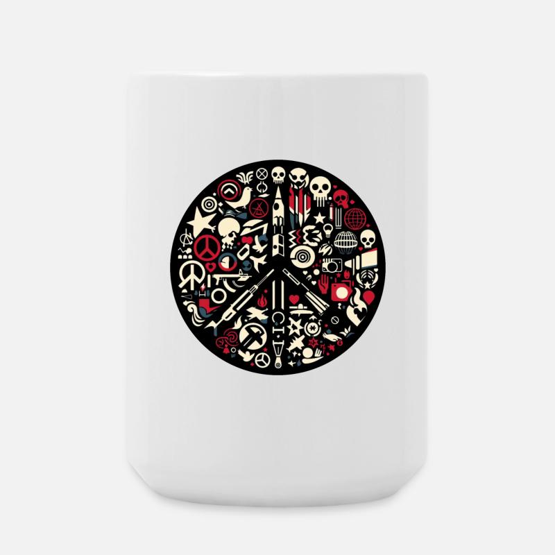 AntiWar - Large Mug 440 ml - white