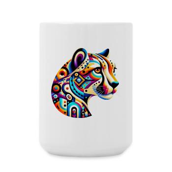 Gepard - Große Tasse 440 ml - Weiß - Vorne