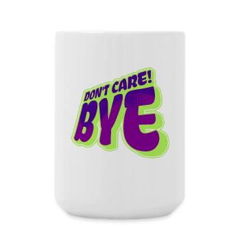 Cool saying: Doesn't matter, attitude, chill doesn't matter to me - Large Mug 440 ml - white - Front