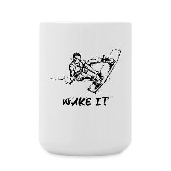 Surfing Statement Wakeboard Water Sports Wave - Large Mug 440 ml - white - Front