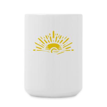do kummt die Sunn - Dialekt Österreich Bayern - Große Tasse 440 ml - Weiß - Vorne