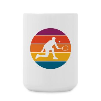 Tennis - Grande tasse 440 ml - blanc - Devant