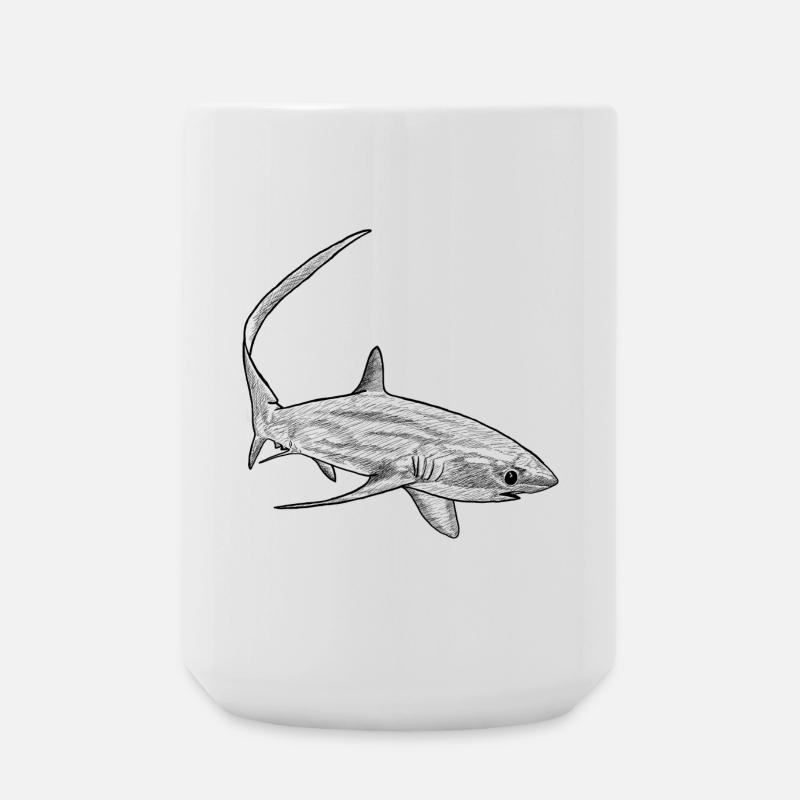 Requin renard - Grande tasse 440 ml - blanc