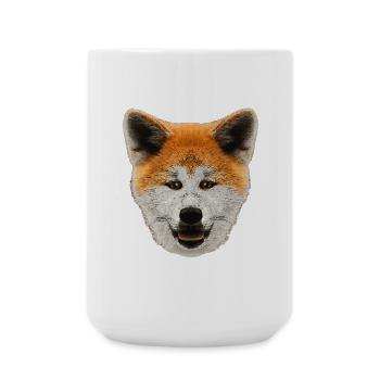 tolle geburtstagsgeschenke, Akita inu, Shiba Inu - Große Tasse 440 ml - Weiß - Vorne