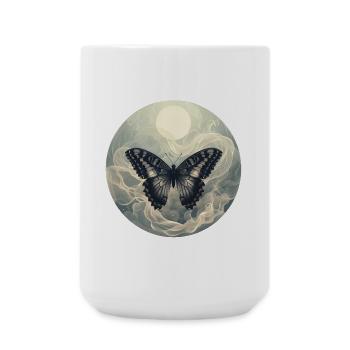 Butterfly Tone - Large Mug 440 ml - white - Front