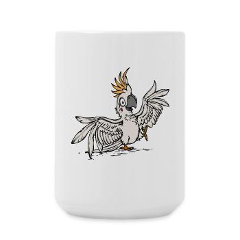 Animal Lover, Pet, Tropical, Parrot, Bird, Animal - Large Mug 440 ml - white - Front