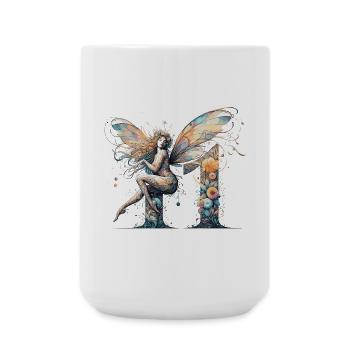 11 Jahre Fee Elfe Geburtstag Geschenk - Große Tasse 440 ml - Weiß - Vorne
