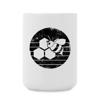 Abeille - Grande tasse 440 ml - blanc - Devant