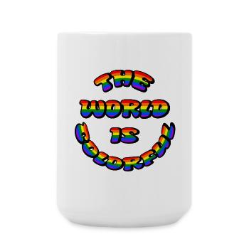 WorldColorful 3 - Große Tasse 440 ml - Weiß - Vorne