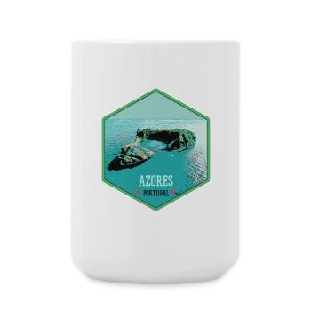 Illustration Volcanic islets, Azores - Large Mug 440 ml - white - Front