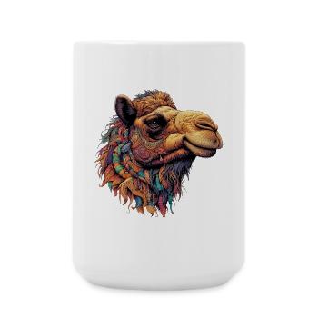 Kamel - Große Tasse 440 ml - Weiß - Vorne