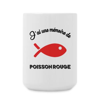 POISSON. MEMOIRE. SARDINE. POISSON D'AVRIL. MER - Grande tasse 440 ml - blanc - Devant