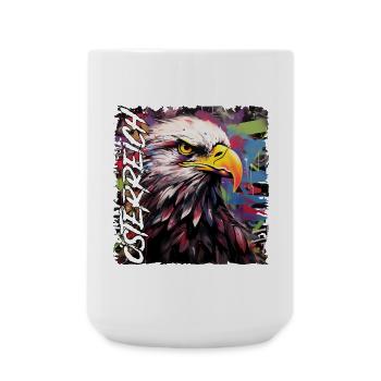 Austria Design with Eagle for Austrians - Large Mug 440 ml - white - Front
