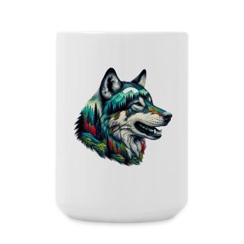 Loup - Grande tasse 440 ml - blanc - Devant
