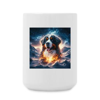 Bernese mountain dog - Large Mug 440 ml - white - Front