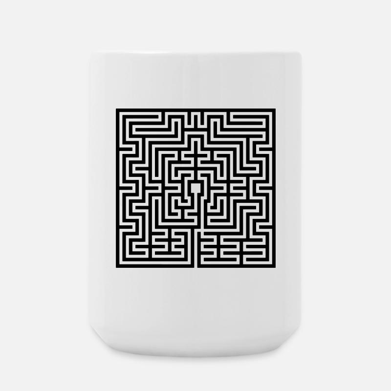Labyrinth - Large Mug 440 ml - white