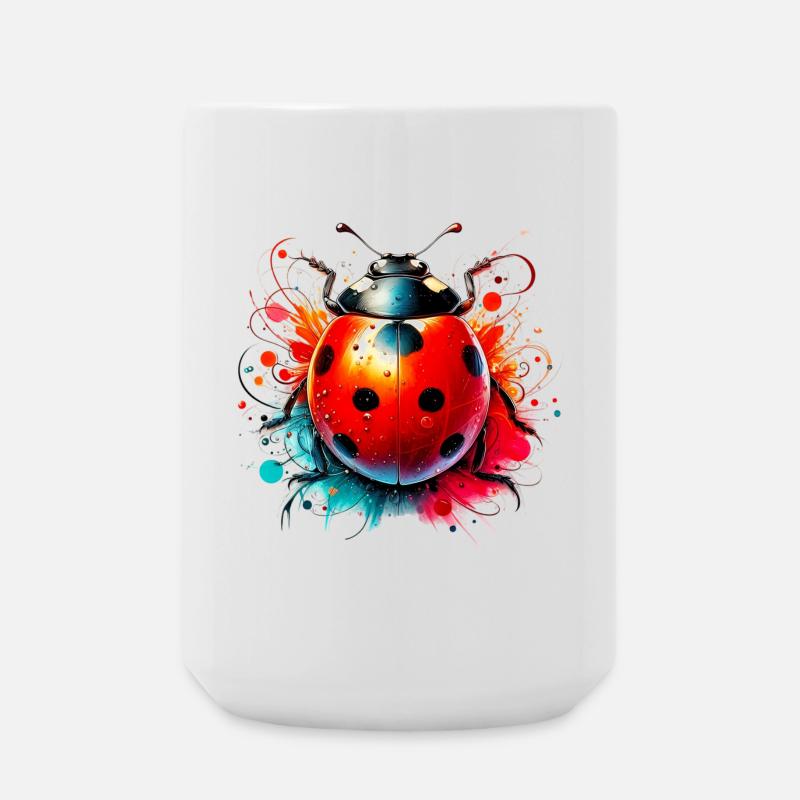 Coccinelle - Grande tasse 440 ml - blanc