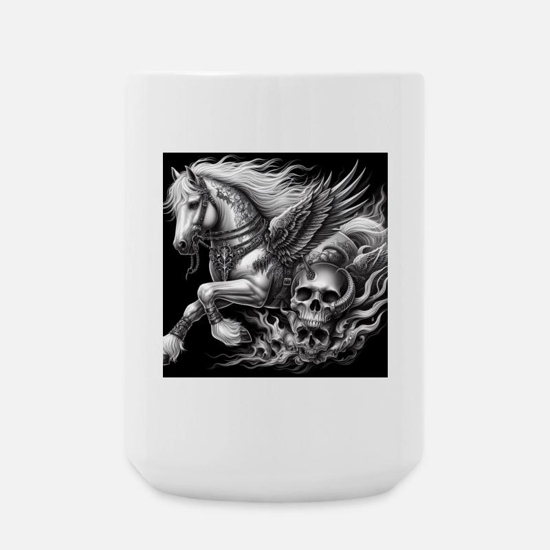 Heavy Pegasus - Large Mug 440 ml - white