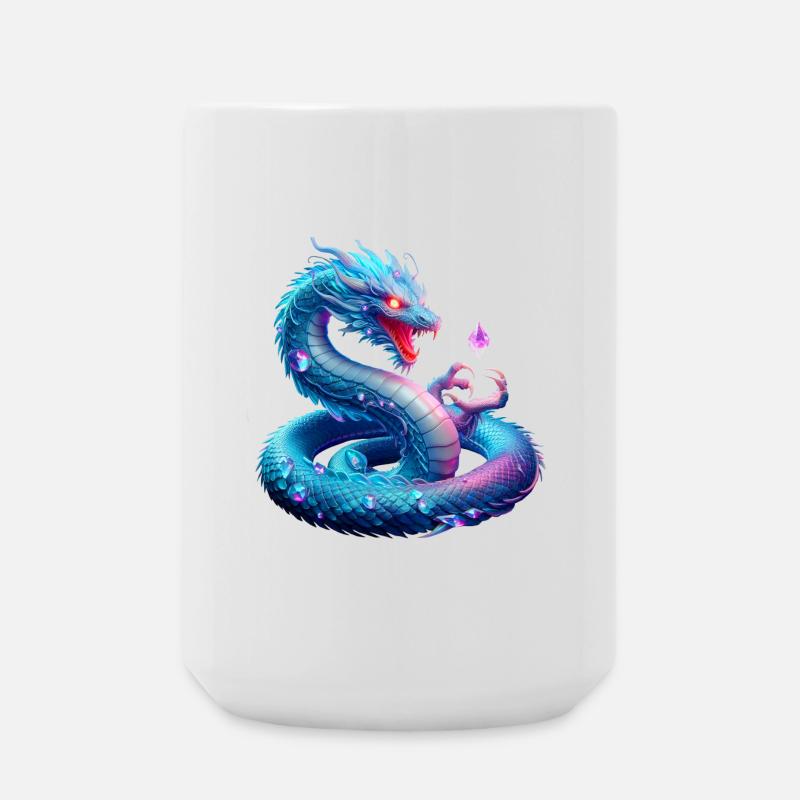 Dragon (03) - Large Mug 440 ml - white