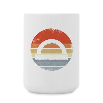 Vintage Ruler - Large Mug 440 ml - white - Front