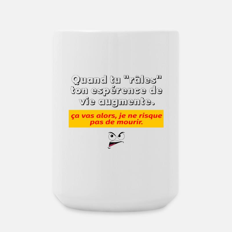 When you grumble - Large Mug 440 ml - white