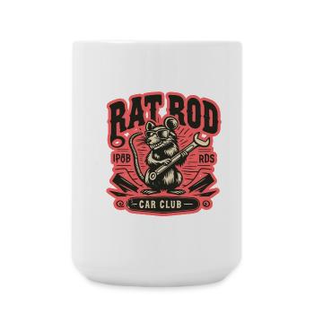 Ratsking Ratlook Shirt – Rustic Custom Style - Large Mug 440 ml - white - Front