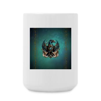 Horus, der Falkengott. - Große Tasse 440 ml - Weiß - Vorne