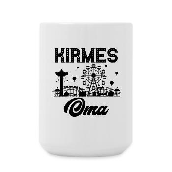 Kirmes Oma Jahrmarkt Rummel Volksfest - Große Tasse 440 ml - Weiß - Vorne