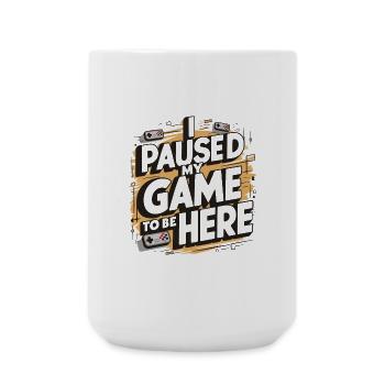 Game Break Geschenk - Gamer - Große Tasse 440 ml - Weiß - Vorne