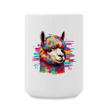Alpaca - Large Mug 440 ml - white - Front