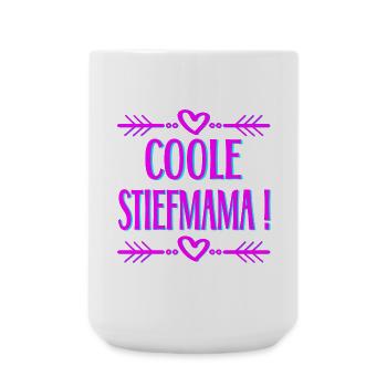 MUTTERTAG STIEFMAMA - Große Tasse 440 ml - Weiß - Vorne