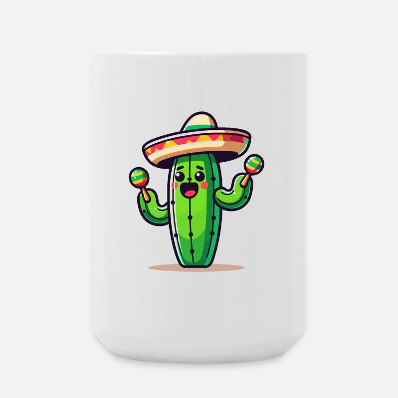 Fiesta Cactus : le shaker Saguaro - Grande tasse 440 ml - blanc