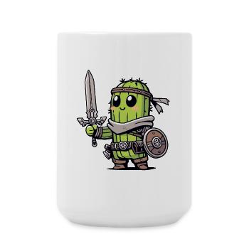 Chevalier de l’avocat : le guerrier de Bravocado - Grande tasse 440 ml - blanc - Devant