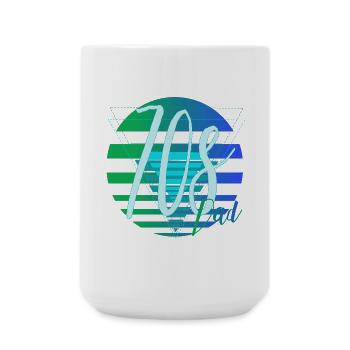 70s Dad – Retro Dad Design - Large Mug 440 ml - white - Front
