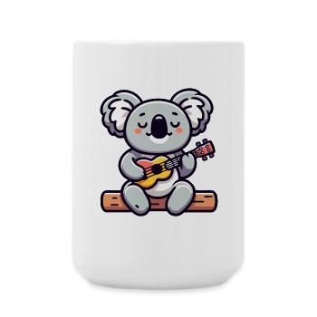 Koala Chords: The Eucalyptus Melodist - Large Mug 440 ml - white - Front