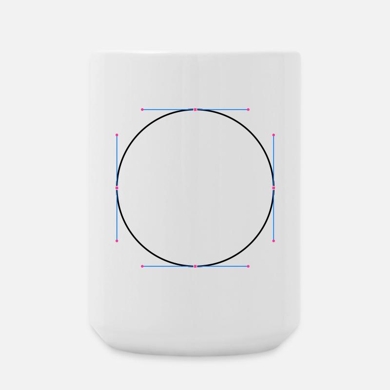 Kreisvector - Große Tasse 440 ml - Weiß