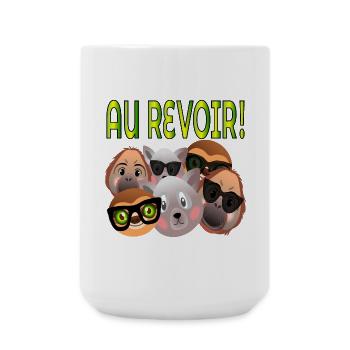 Au Revoir Collègues - Grande tasse 440 ml - blanc - Devant