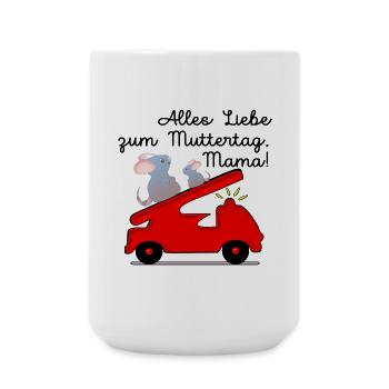 ALLES LIEBE ZUM MUTTERTAG - FEUERWEHR - Große Tasse 440 ml - Weiß - Vorne
