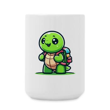 Trailblazer Turtle: The Explorer - Large Mug 440 ml - white - Front