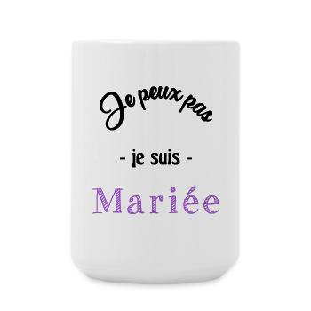 EVJF. MARIEE. TEAM. TEAM MARIEE. FUTURE MARIEE - Grande tasse 440 ml - blanc - Devant