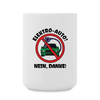 Déclaration de ravitaillement en carburant Stockage d’énergie pour voiture électrique - Grande tasse 440 ml - blanc - Devant